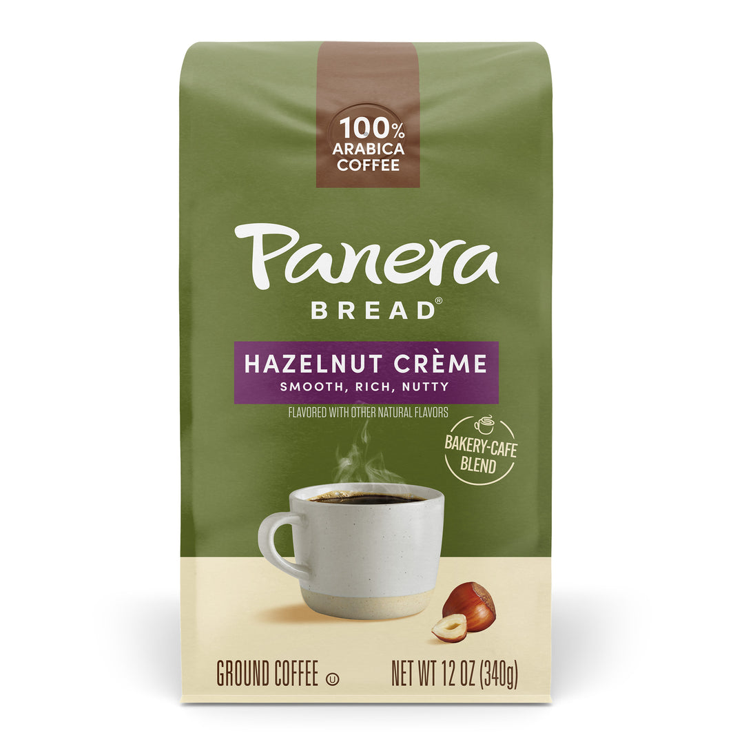 hazelnut creme green panera coffee bag 12 oz
