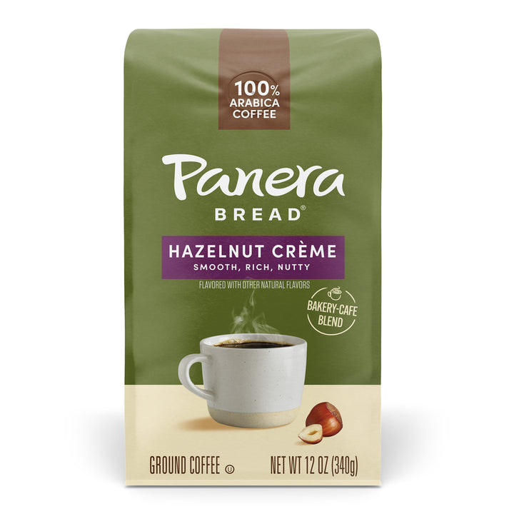 hazelnut creme green panera coffee bag 12 oz