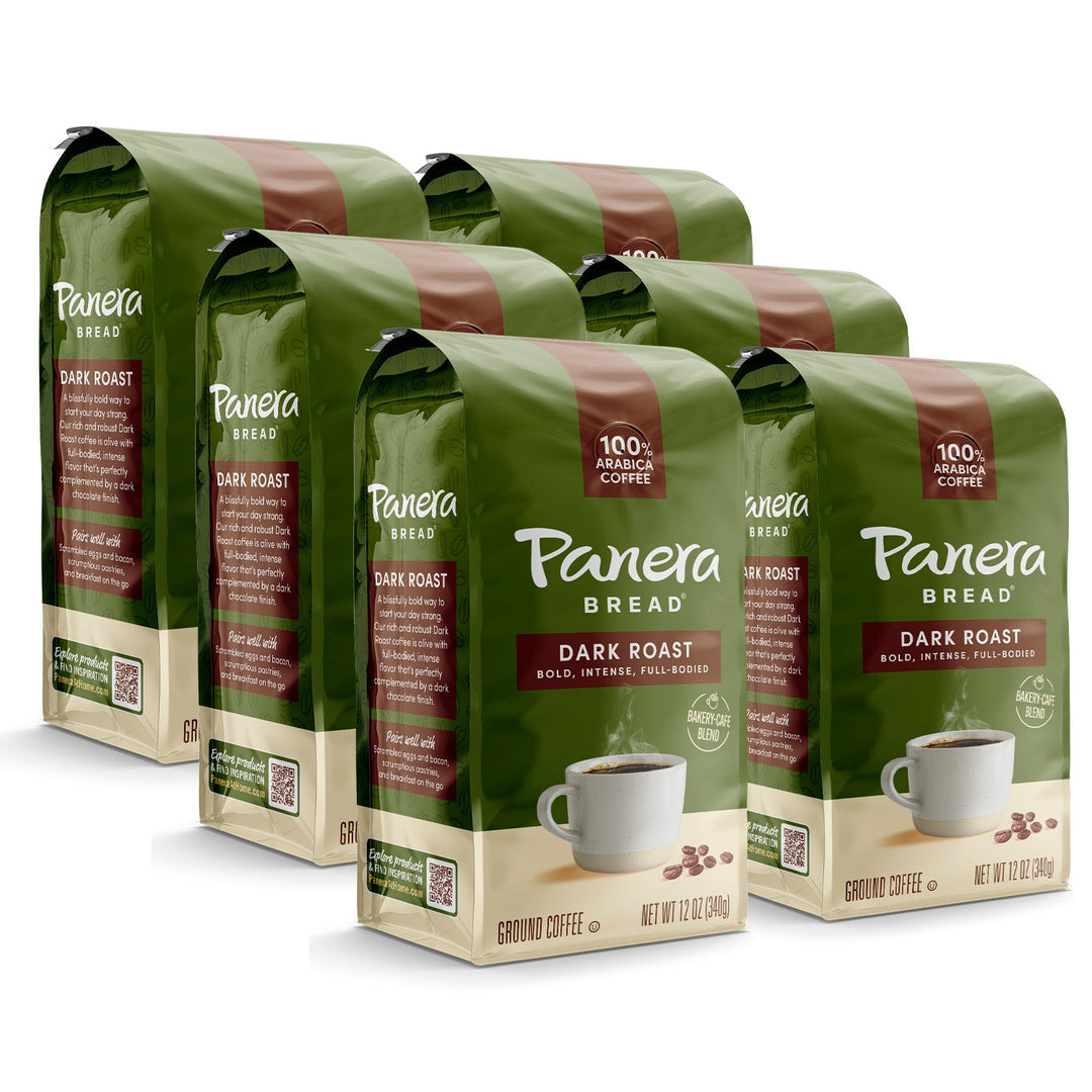Panera dark roast green coffee bags 6 pack