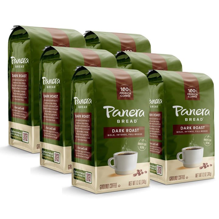 Panera dark roast green coffee bags 6 pack