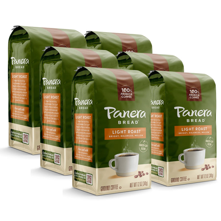 Panera light roast coffee bags 6 pack