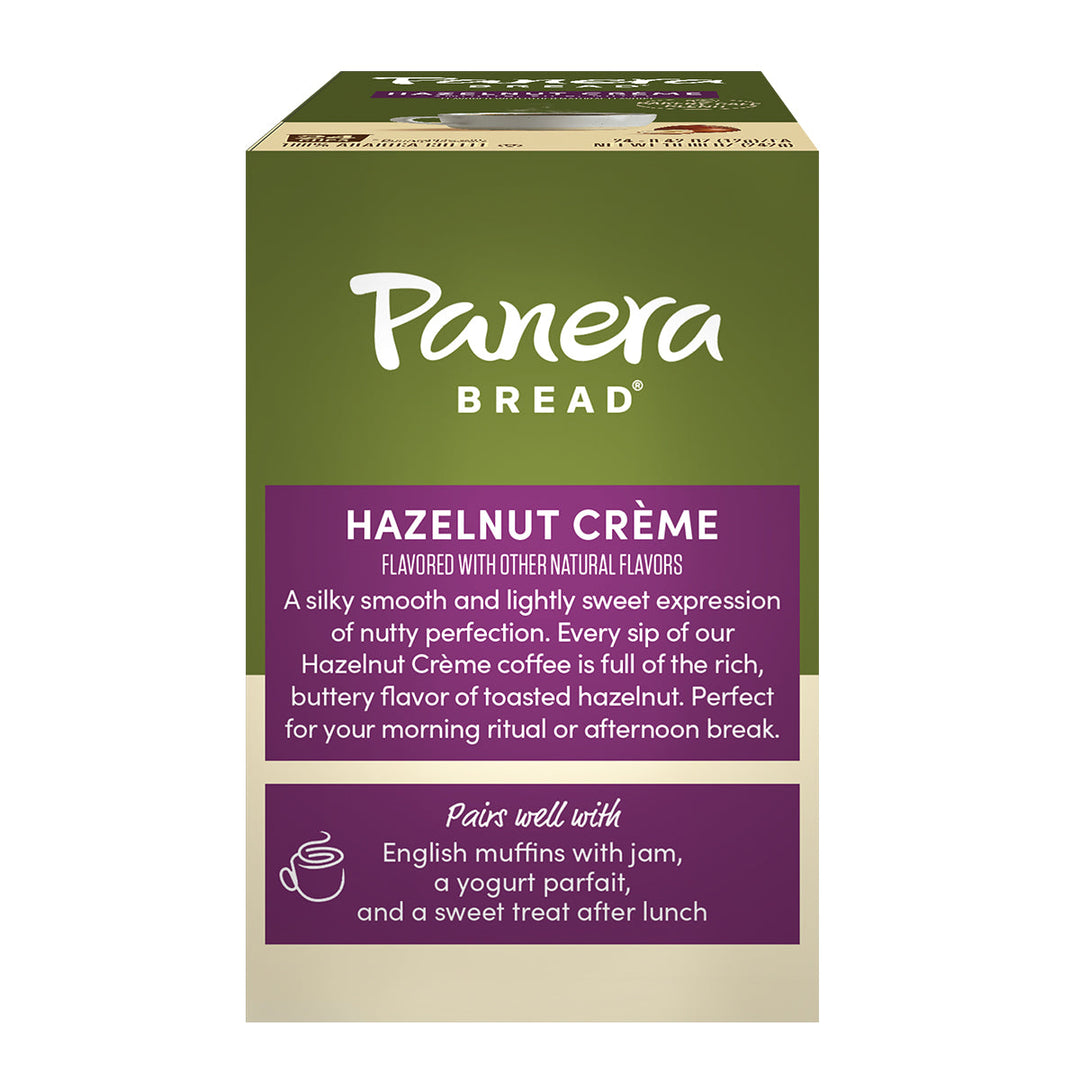 Hazelnut back of box, with description
