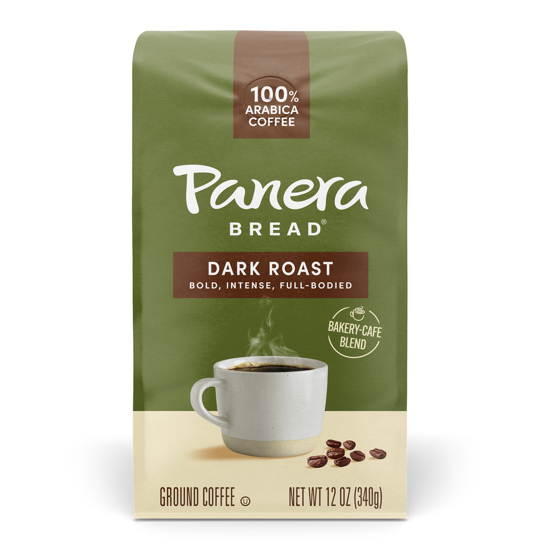 Panera dark roast green coffee bag 12 oz