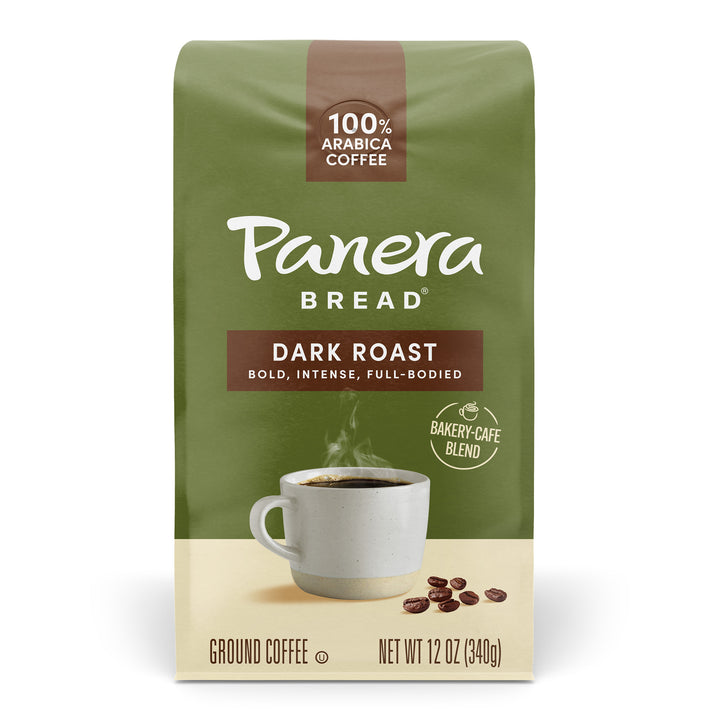Panera dark roast green coffee bag 12 oz