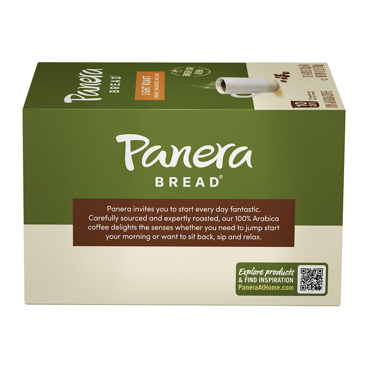 green panera light roast carton with description