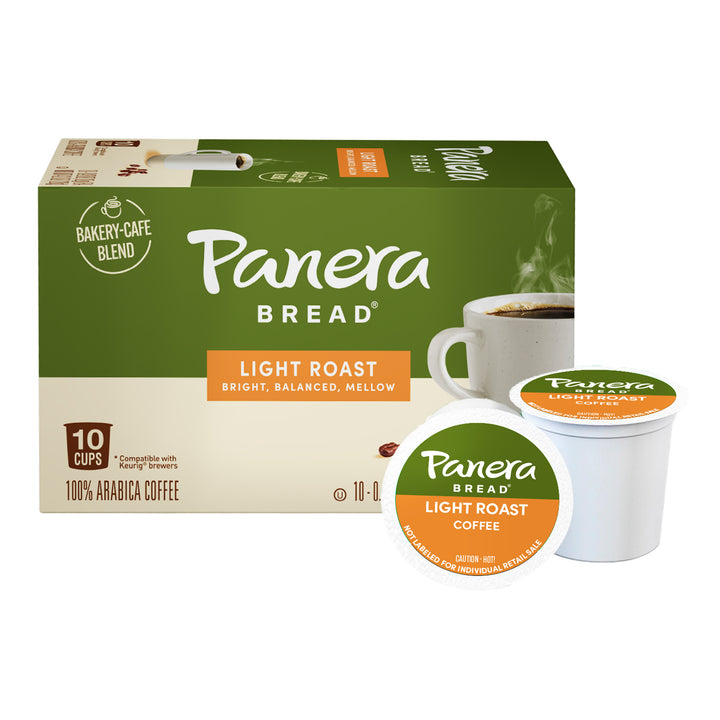 panera bread coffee green carton 10 pod light roast