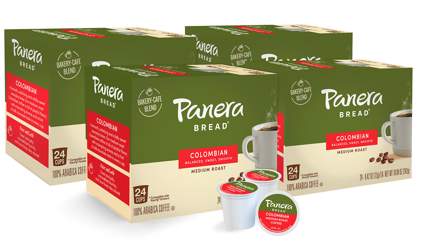 Colombian Single Serve Cups Panera Coffee
