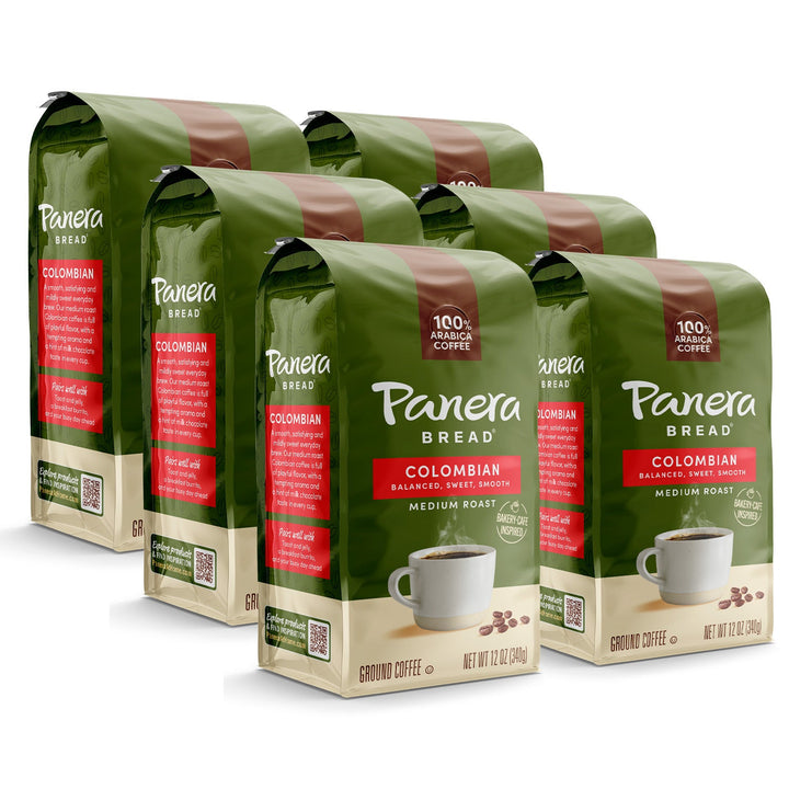 Panera colombian green coffee bags 6 pack 